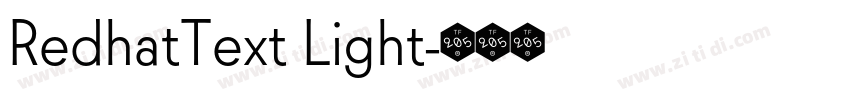 RedhatText Light字体转换